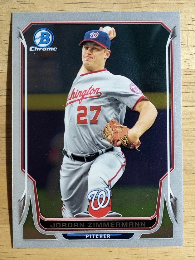 2014 Bowman Chrome #176 Jordan Zimmermann