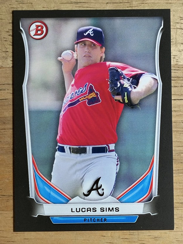 2014 Bowman Draft Top Prospects Asia Black #TP13 Lucas Sims