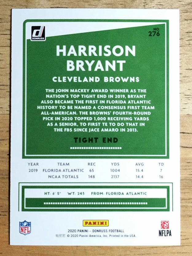 2020 Donruss #276 Harrison Bryant RC