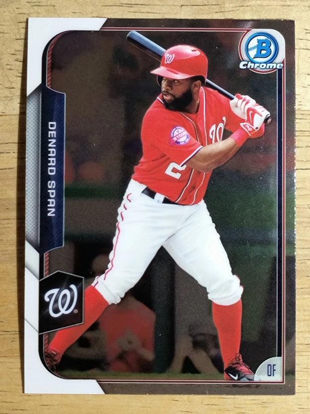 2015 Bowman Chrome #67 Denard Span