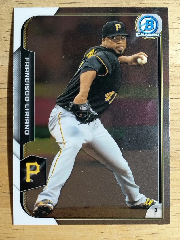 2015 Bowman Chrome #86 Francisco Liriano