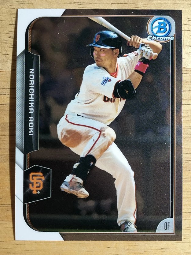 2015 Bowman Chrome #101 Norichika Aoki