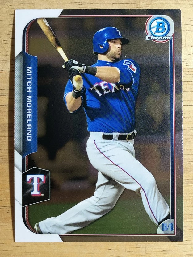 2015 Bowman Chrome #139 Mitch Moreland