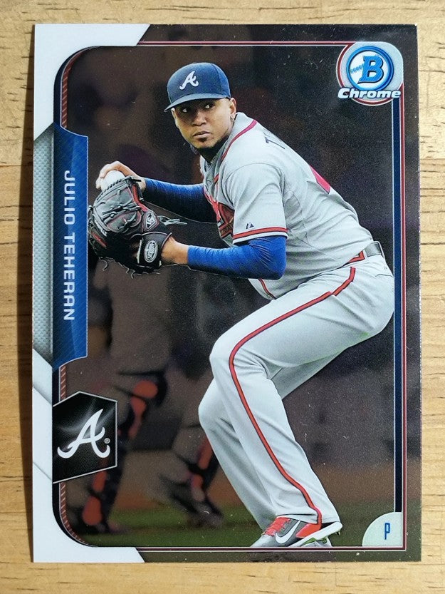 2015 Bowman Chrome #145 Julio Teheran