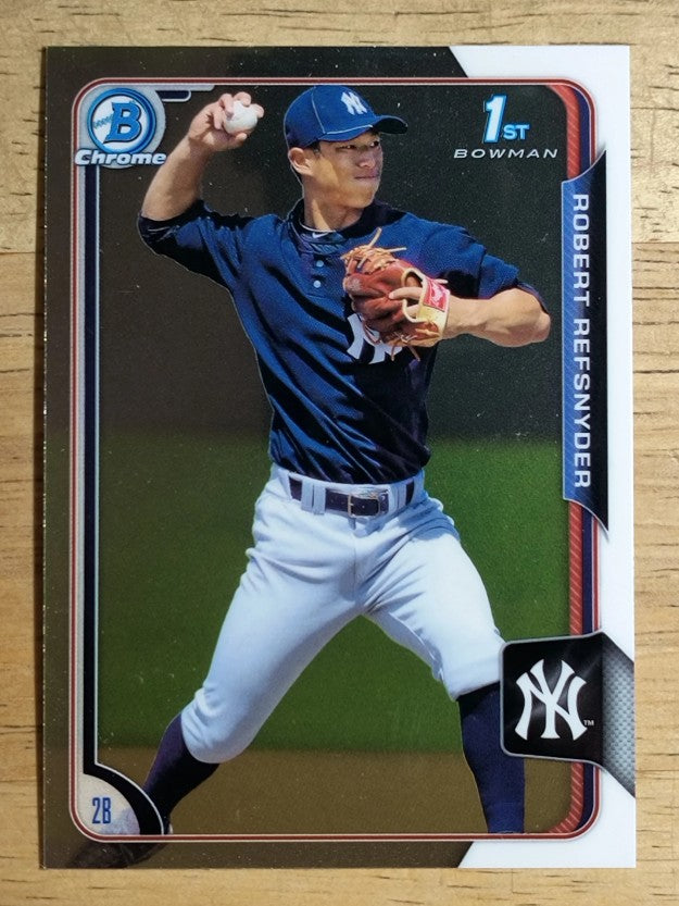 2015 Bowman Chrome Prospects #BCP104 Robert Refsnyder