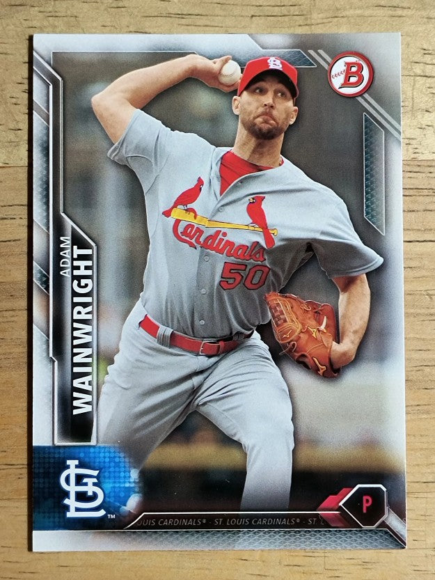 2016 Bowman #118 Adam Wainwright