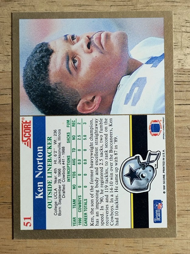 1991 Score #51 Ken Norton