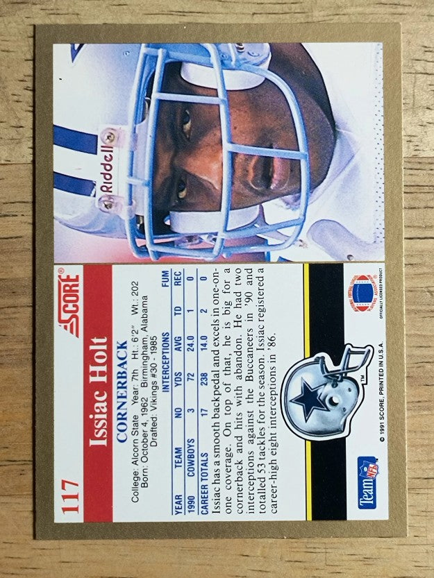 1991 Score #117 Issiac Holt