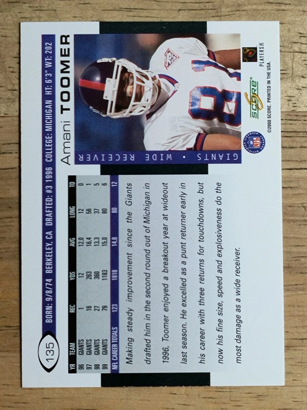 2000 Score #135 Amani Toomer