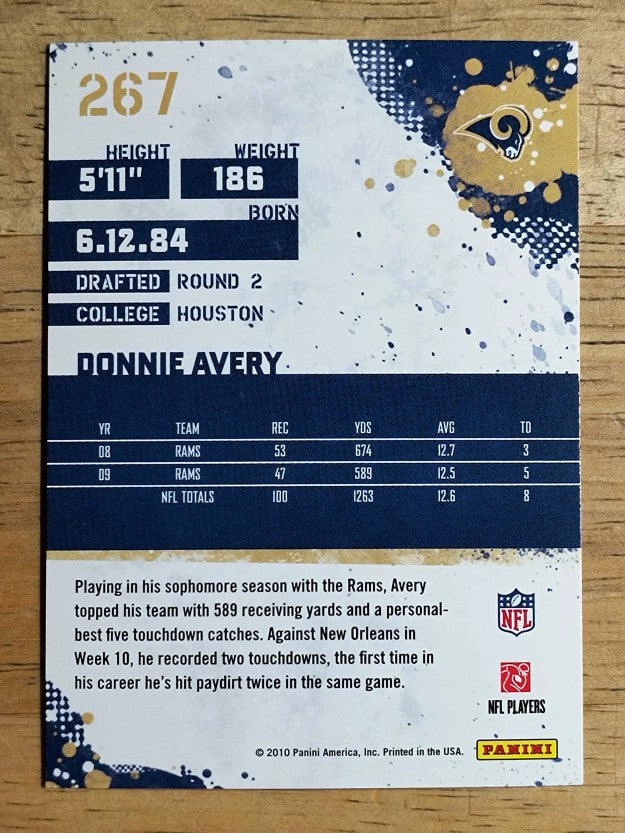 2010 Score #267 Donnie Avery
