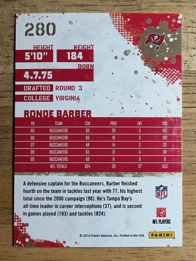2010 Score #280 Ronde Barber