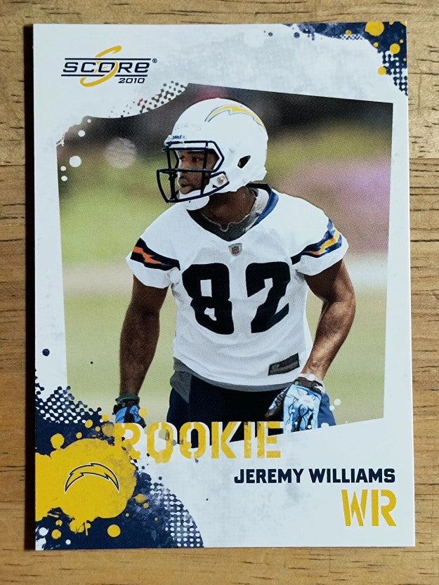 2010 Score #352 Jeremy Williams RC