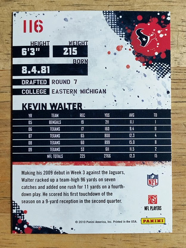 2010 Score Glossy #116 Kevin Walter