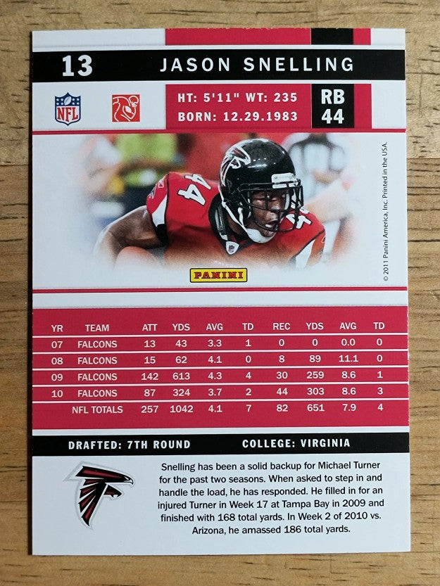 2011 Score #13 Jason Snelling