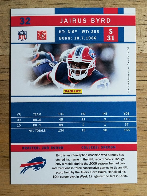 2011 Score #32 Jairus Byrd
