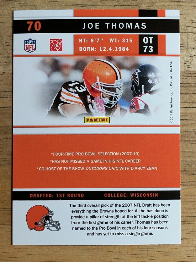 2011 Score #70 Joe Thomas