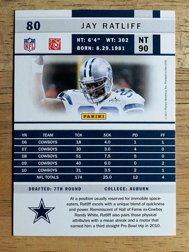 2011 Score #80 Jay Ratliff