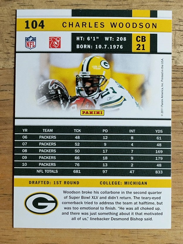 2011 Score #104 Charles Woodson