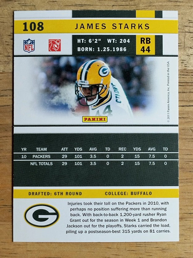 2011 Score #108 James Starks