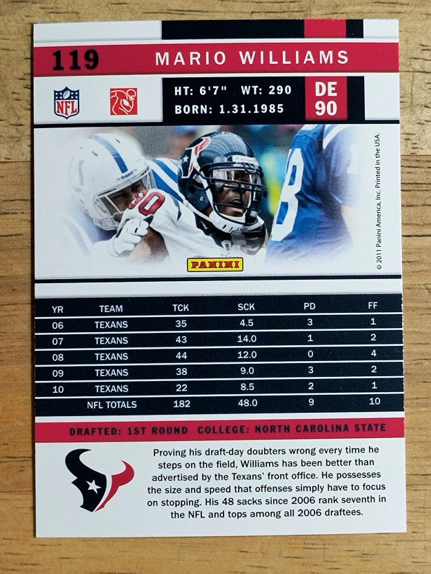 2011 Score #119 Mario Williams