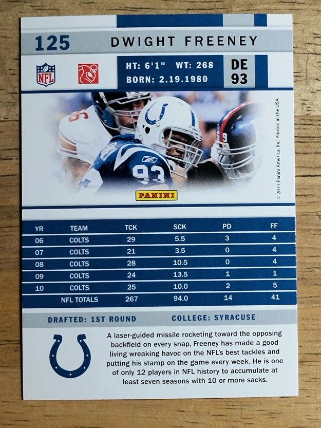 2011 Score #125 Dwight Freeney