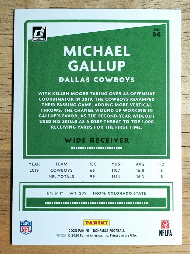 2020 Donruss #84 Michael Gallup