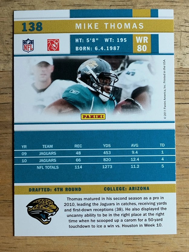 2011 Score #138 Mike Thomas