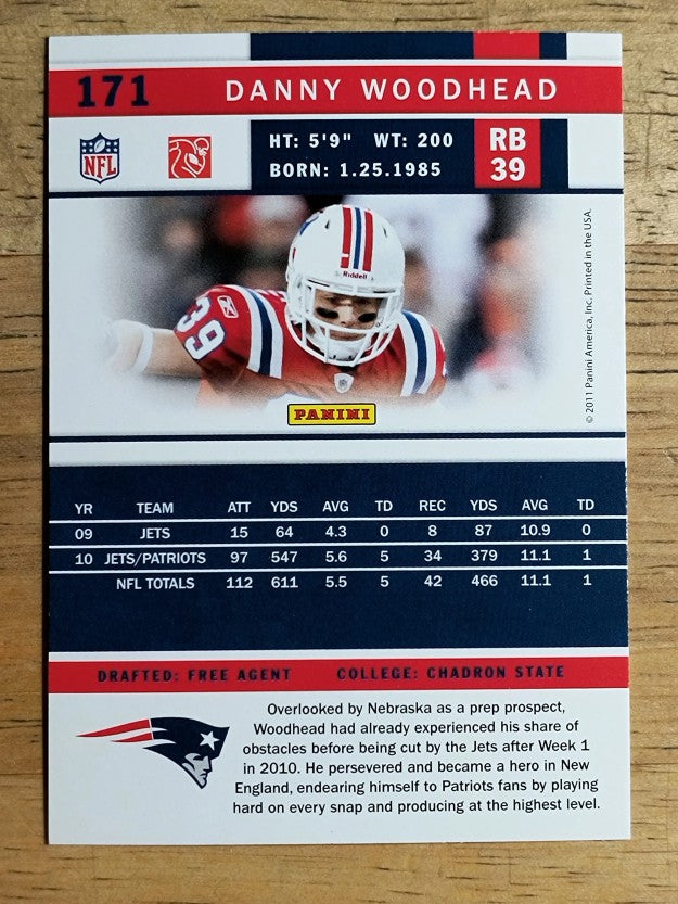 2011 Score #171 Danny Woodhead