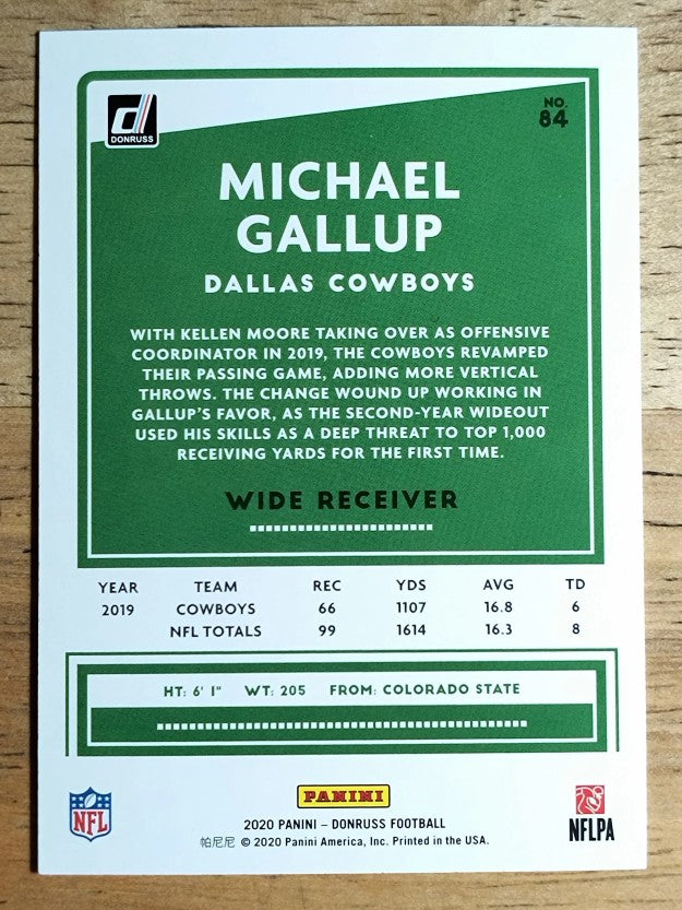 2020 Donruss #84 Michael Gallup