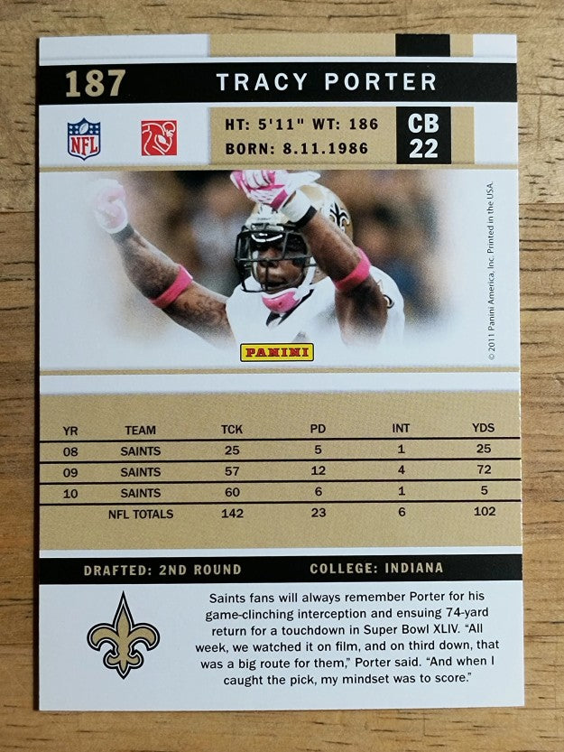 2011 Score #187 Tracy Porter