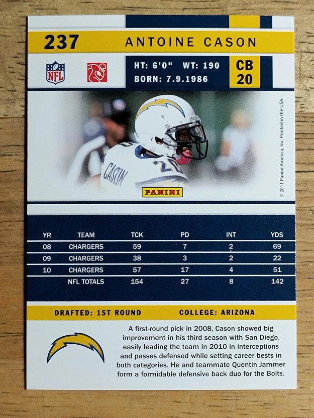 2011 Score #237 Antoine Cason