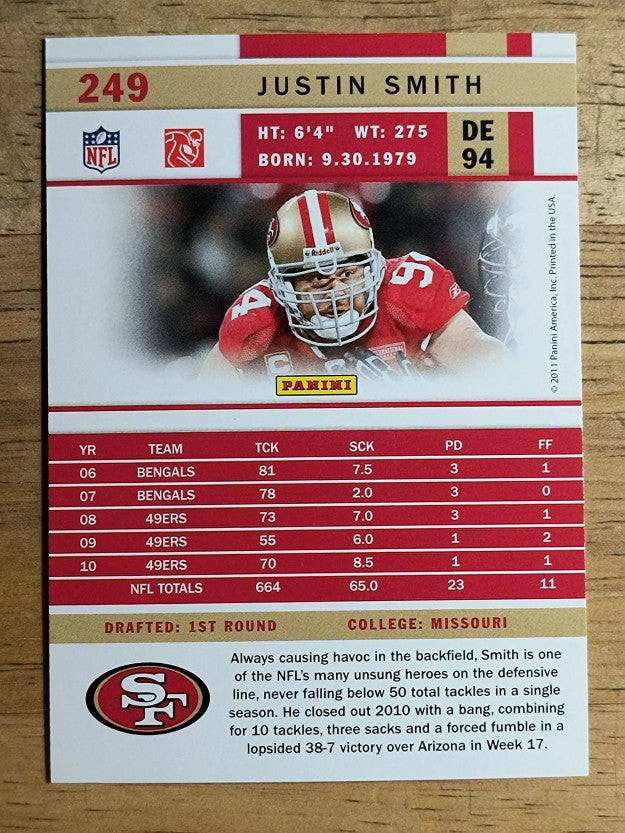 2011 Score #249 Justin Smith