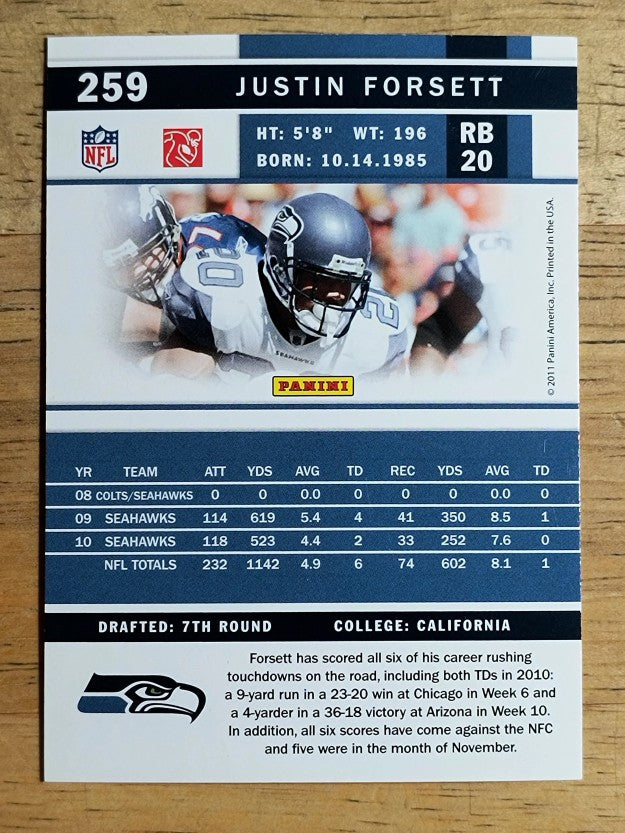 2011 Score #259 Justin Forsett