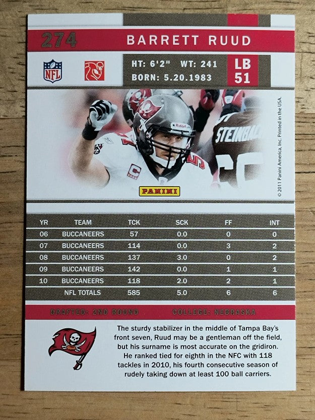 2011 Score #274 Barrett Ruud