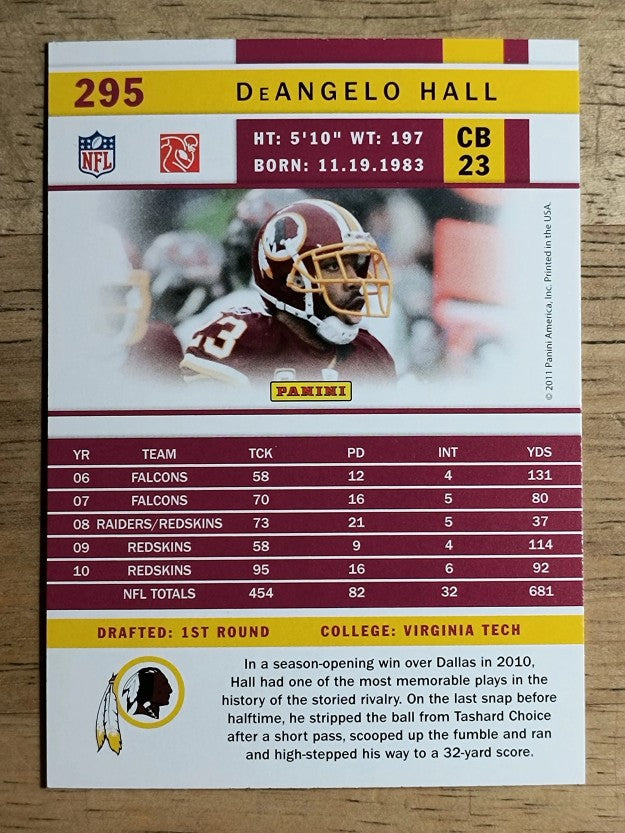 2011 Score #295 DeAngelo Hall