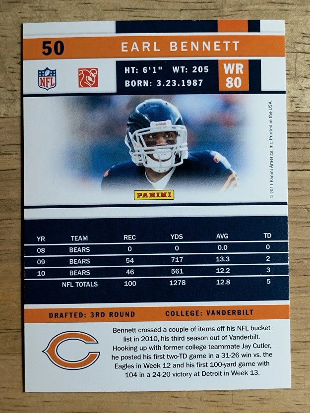 2011 Score Glossy #50 Earl Bennett
