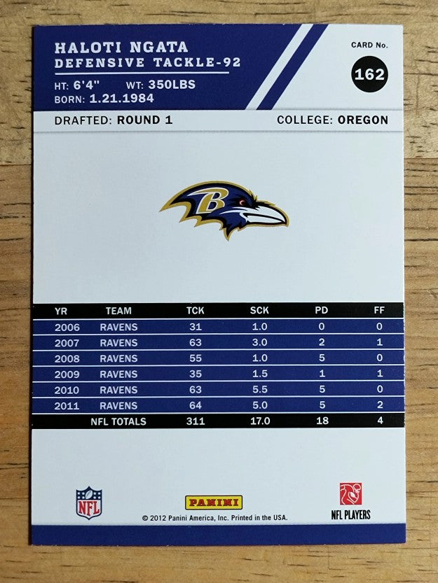2012 Score #162 Haloti Ngata
