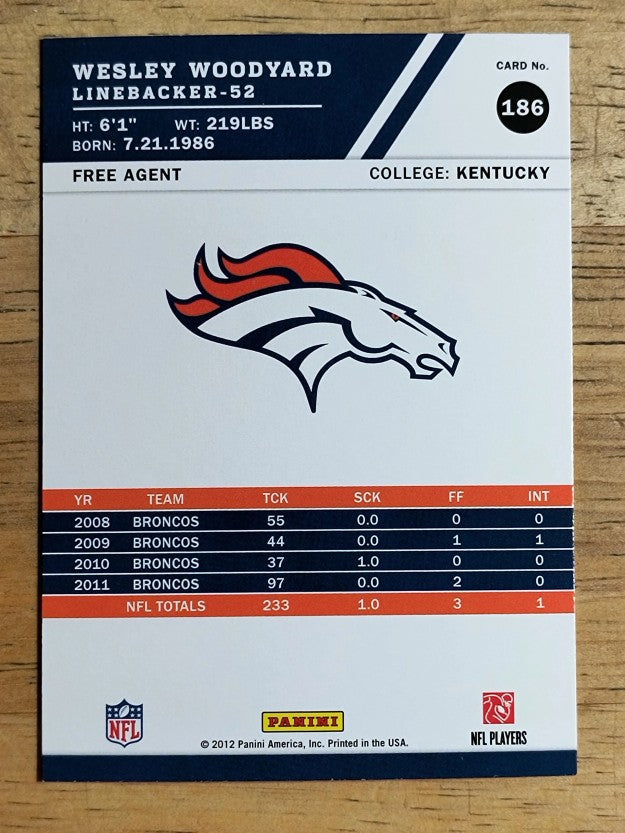 2012 Score #186 Wesley Woodyard