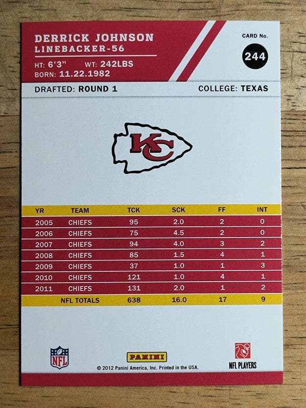 2012 Score #244 Derrick Johnson