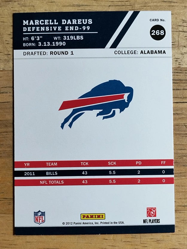 2012 Score #268 Marcell Dareus