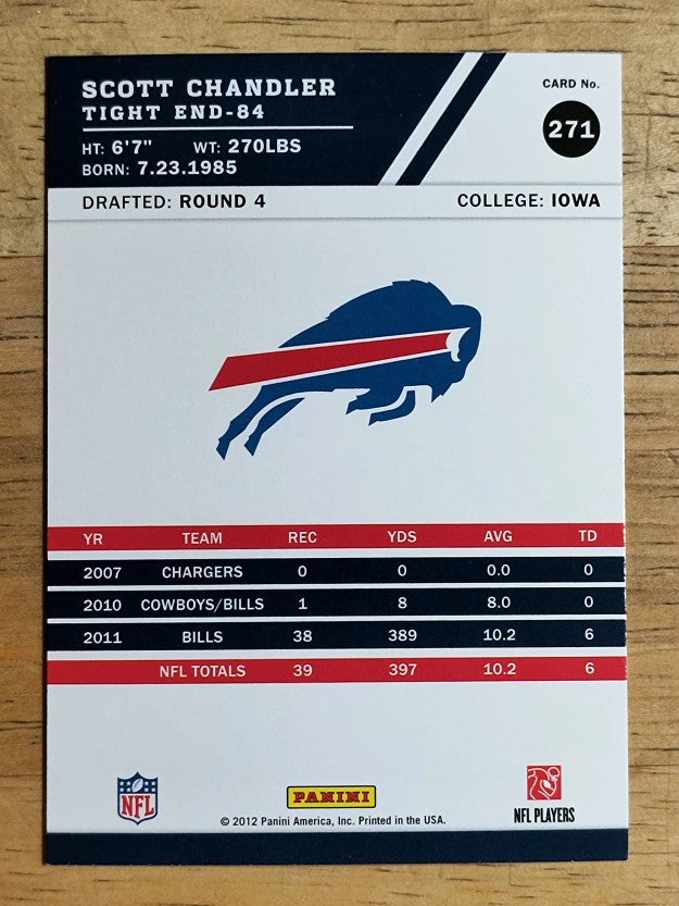 2012 Score #271 Scott Chandler