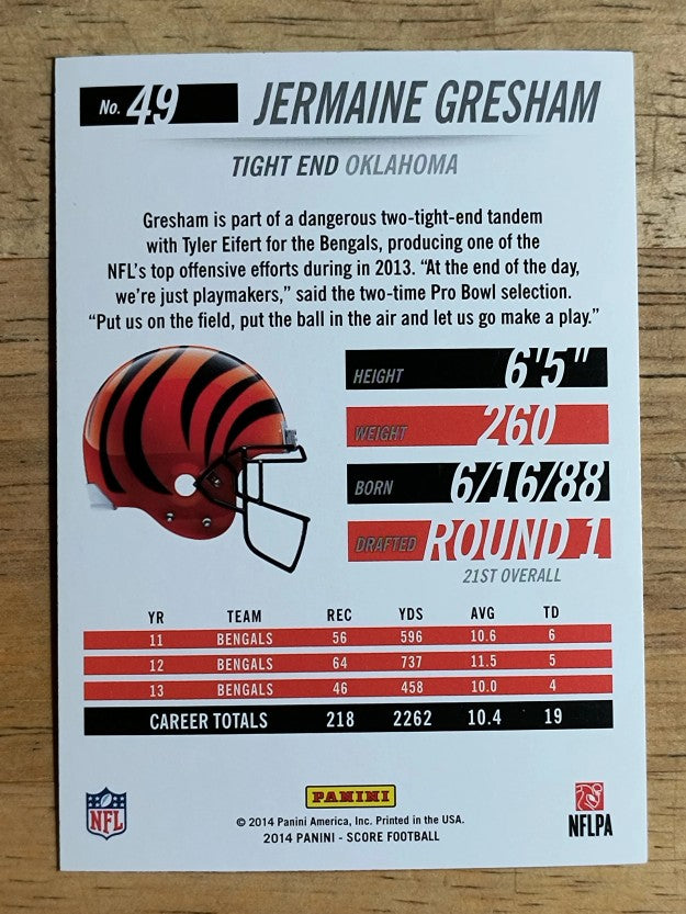 2014 Score #49 Jermaine Gresham