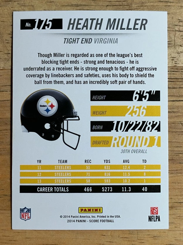 2014 Score #175 Heath Miller