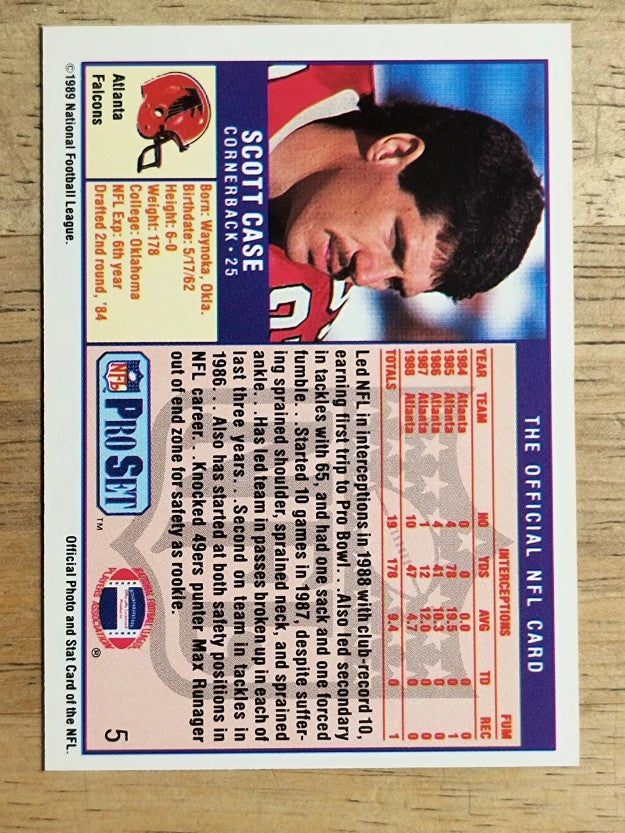 1989 Pro Set #5 Scott Case RC