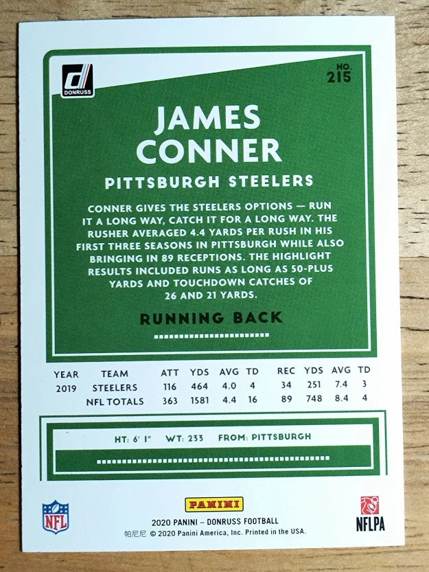 2020 Donruss #215 James Conner