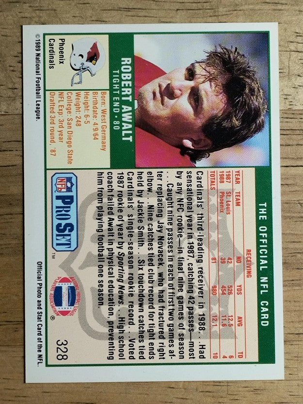 1989 Pro Set #328 Robert Awalt