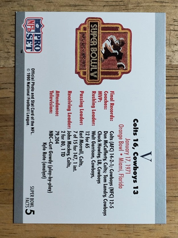 1990-91 Pro Set Super Bowl 160 #15 SB XV Ticket