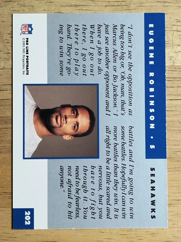1991 Pro Line Portraits #202 Eugene Robinson