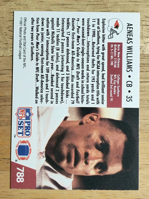 1991 Pro Set #788 Aeneas Williams RC