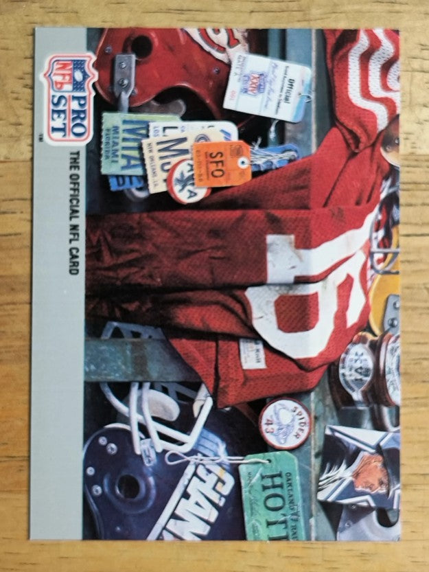 1990-91 Pro Set Super Bowl 160 #P8 Bottom row middle